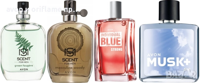 Тоалетна вода Individual Blue Strong, Scent Green Fougere, Scent Masculine Woody, Musk Air 