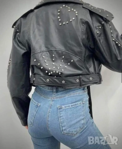 Кожено яке , снимка 2 - Якета - 50771459