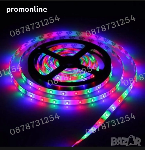 Силиконова Лента 20м. Многоцветна RGB за Коледна Украса Водоустойчива, снимка 5 - Лед осветление - 52596564