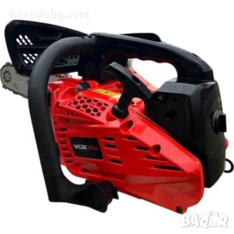 Немска Бензинова Резачка за Дърва WerkBull 30см + две вериги, снимка 6 - Други инструменти - 52421717