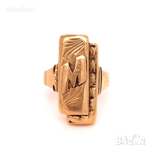 Златен дамски пръстен 6,35гр. размер:55 14кр. проба:585 модел:20684-1