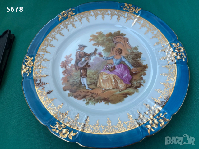 Порцеланова чиния Limoges, снимка 2 - Други ценни предмети - 53821997