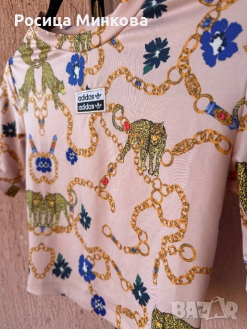 Кроп топ Adidas Originals, снимка 2 - Тениски - 53845886