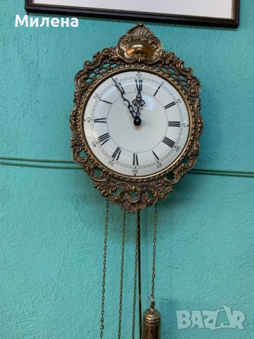 Старинен стенен часовник AMS, снимка 1 - Стенни часовници - 45447867
