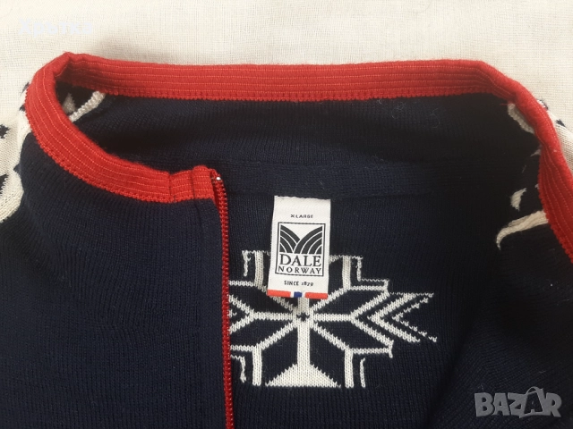 Dale of Norway Geilo - Оригинален мъжки пуловер с цип размер XL, снимка 9 - Пуловери - 52514812