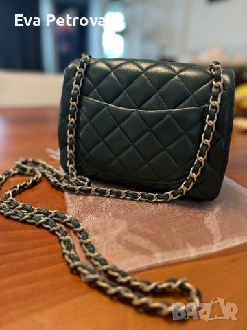 Chanel twist olive дамска мини чанта 20см., снимка 7 - Чанти - 46389706