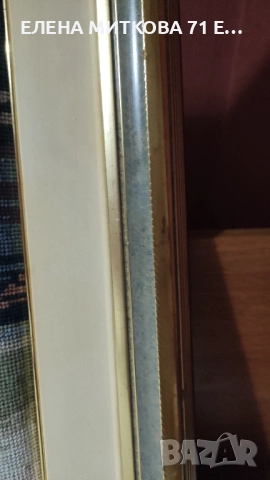 Гоблен "Балерина" в масивна дървена рамка, снимка 6 - Гоблени - 52887099