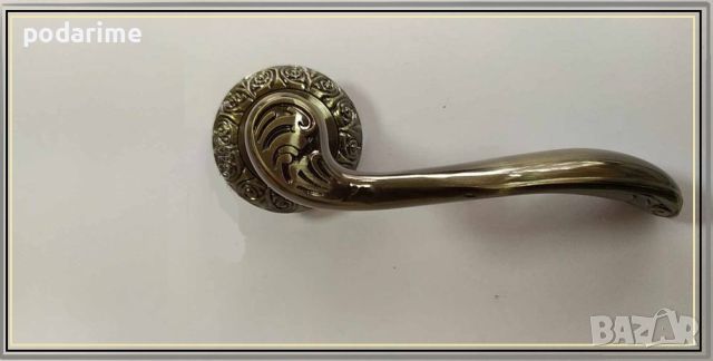 Дръжка за врата 1 - античен бронз, снимка 1 - Входни врати - 44838894