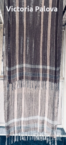 Голям шал RONLEY лен и вискоза Германия, снимка 2 - Шалове - 52967746