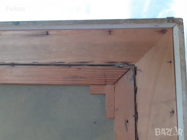 ГОЛЯМА КАРТИНА МАСЛО НА ПЛАТНО ПОДПИС РАМКА, снимка 5 - Антикварни и старинни предмети - 53517211