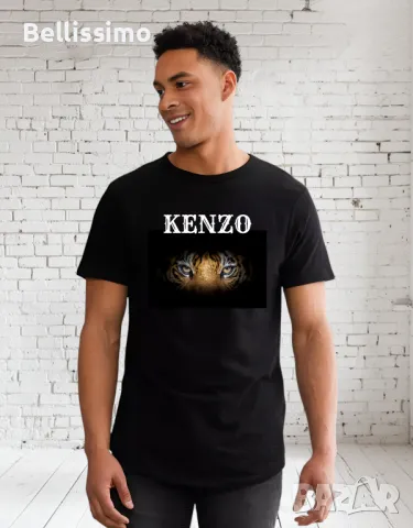 *KENZO* Мъжка тениска с къс ръкав в черен цвят, снимка 1 - Тениски - 48469441