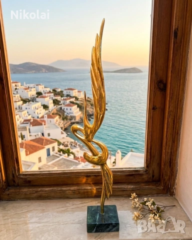 Авторска бронзова пластика "Жар-птица" – 47 см, скулптор Богдан Бондиков