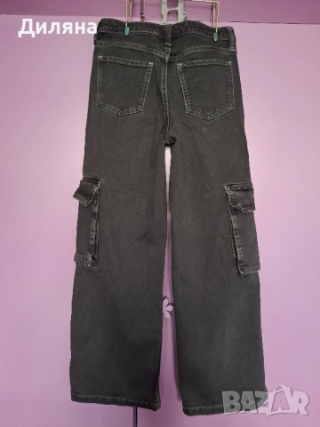 Използвани дънки за момиче H&M 146 см, снимка 3 - Детски панталони и дънки - 51654531