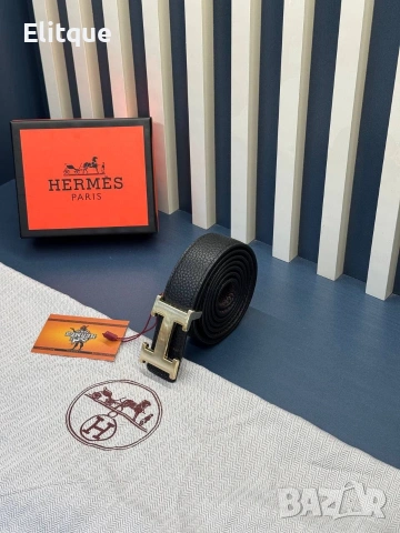 Колани hermes от естествена кожа в кутия на марката , снимка 10 - Колани - 54180506