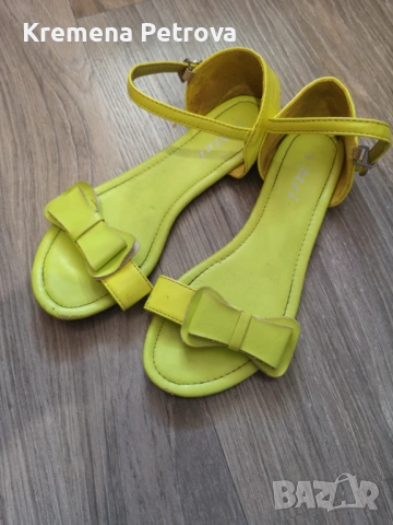Доставка 2,14€-Сандали неонов цвят,размер 37, дължина 23,5 см, снимка 2 - Сандали - 53943786