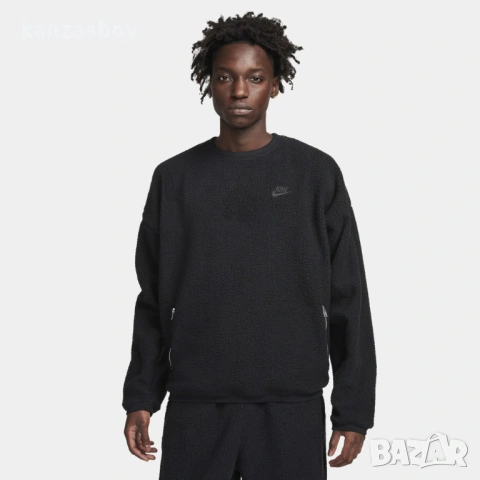Nike Club Fleece Men's Winterized Crew - мъжка шерпа блуза С