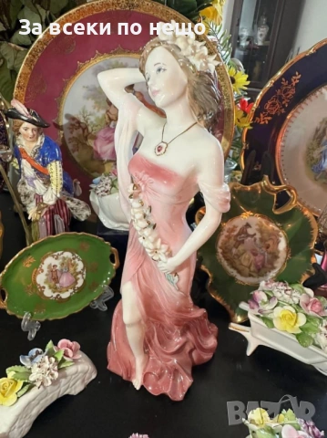 Coalport England  1993  "Ruby" 25 см прекрасна фигура на млада жена Код P2047, снимка 11 - Декорация за дома - 53954981