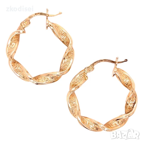 Златни обеци 2,99гр. 14кр. проба:585 модел:32551-1, снимка 1