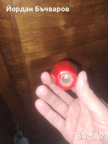 Ретро соц.Vintage топка за скоростен лост от Соц. автомобил , със цвете., снимка 4 - Части - 53433419