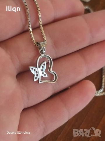 Сребърен синджир с висулка. 55см. Цена 24,99лв. За Севлиево безплатна доставка. , снимка 4 - Колиета, медальони, синджири - 51310560