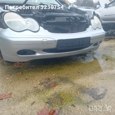 Сива предна броня c класа w203
