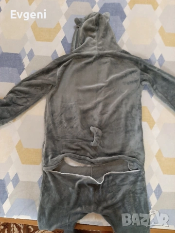 Цяла пижама (Onesie) с качулка и цип., снимка 4 - Пижами - 54098574
