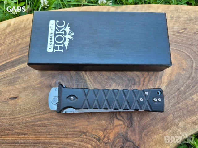 Руски сгъваем нож НОКС Ронин,дизайн А.Бирюков, снимка 4 - Ножове - 51273150