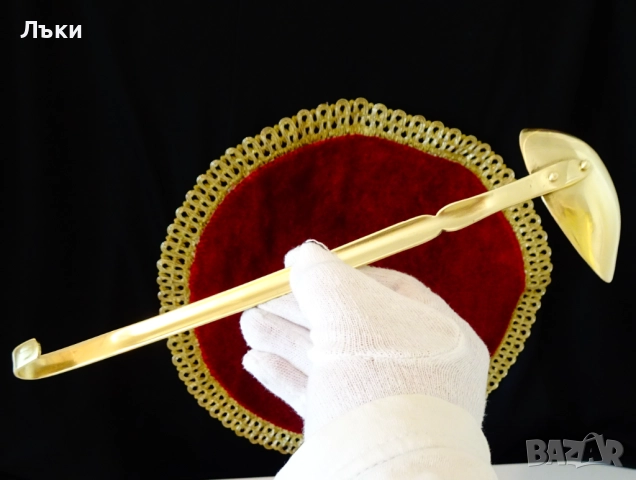 Бронзов черпак,лъжица за сос,сосове,сервиране. , снимка 5 - Антикварни и старинни предмети - 51781516