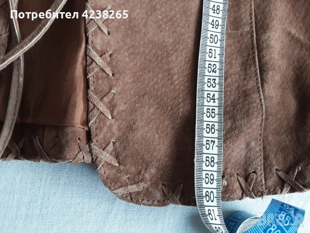 яке естествена кожа-велур, снимка 4 - Якета - 52795921