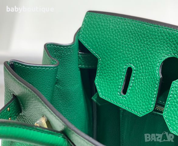 Hermes Birkin emerald, снимка 7 - Чанти - 45396680