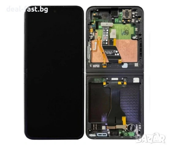 Нов Оригинален LCD Дисплей Service Pack за Samsung Galaxy Z Flip 6 5G F741 / Black / Гаранция /