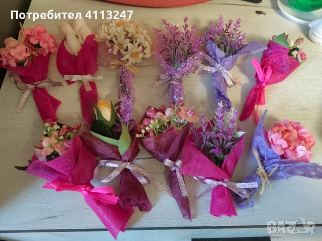 Ръчно изработени магнити – мини букети