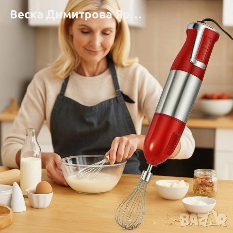 Пасатор 3 в 1 с чопър и бъркалка Royalty Line RL-ESMS800, снимка 7 - Чопъри и пасатори - 51646394