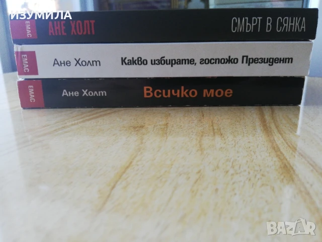Всичко мое / Какво избирате госпожо Президент / Смърт в сянка - Ане Холт, снимка 2 - Художествена литература - 49553150