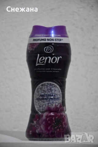 Нови Гранули за омекотяване Lenor 210 гр, снимка 4 - Перилни препарати и омекотители - 53788086