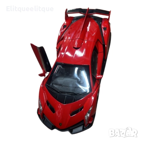 Метална количка 1:24 с реалистични светлини, звуци и дим, снимка 6 - Коли, камиони, мотори, писти - 52346404