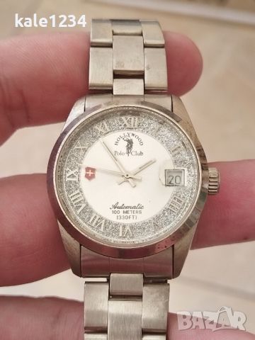 Часовник Hollywood Polo Club. Automatic. Swiss made. Самонавиващ механизъм. Автоматик. Швейцарски , снимка 3 - Мъжки - 46277987