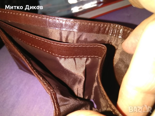 MEXX марков портфейл нов естествена кожа 120х95мм, снимка 6 - Портфейли, портмонета - 51720494