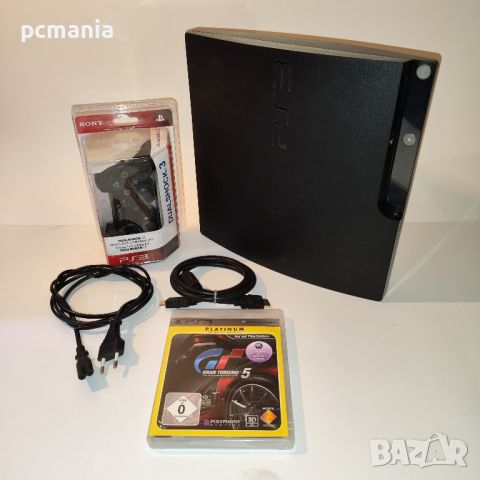 Хакната конзола Playstation 3 Slim 500GB PS3 ПС3 слим пълен комплект и 30+ игри, снимка 1 - PlayStation конзоли - 46386461