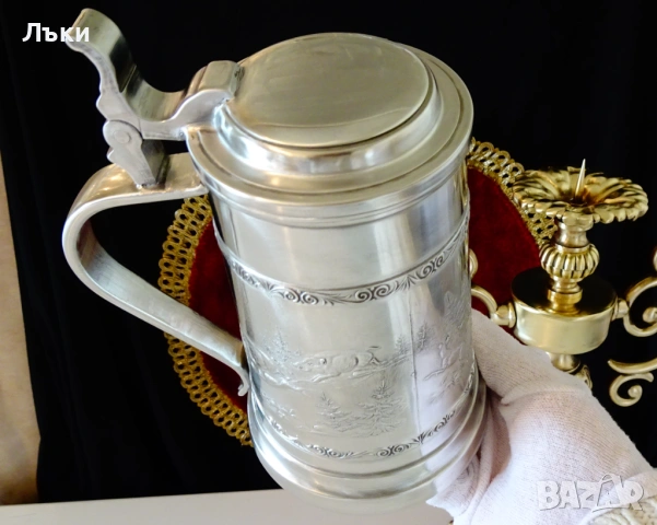 Калаена халба 1 кг.,лов на Глиган с кучета. , снимка 9 - Антикварни и старинни предмети - 54271584