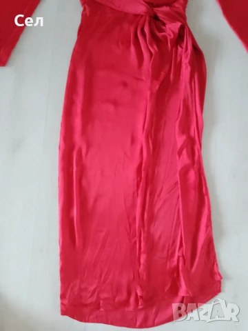 Нова дълга червена рокля Missguided 36, снимка 2 - Рокли - 51204789