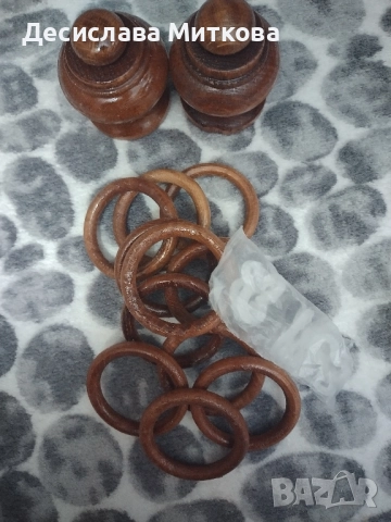 комплект за дървен корниз, снимка 1