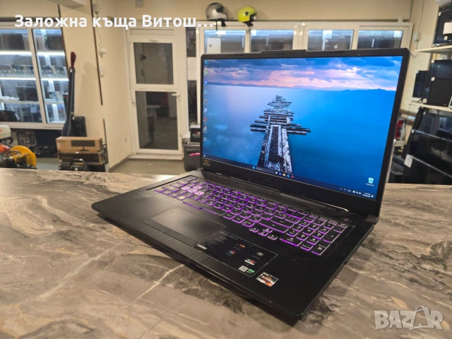 Лаптоп Asus Tuf A17 FA706 AMD Ryzen 7 4800H 16GB RAM 475 GB SSD