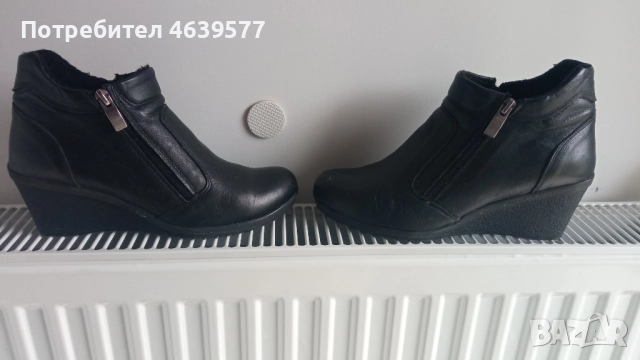 Дамски боти от естествена кожа