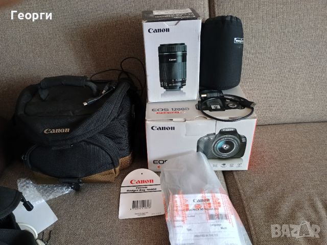 Canon EOS1200D буквално нов на 212снимки , снимка 1 - Фотоапарати - 46393904