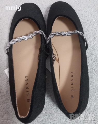 Нови черни гуменки и балеринки N:38, снимка 12 - Детски гуменки - 51789078