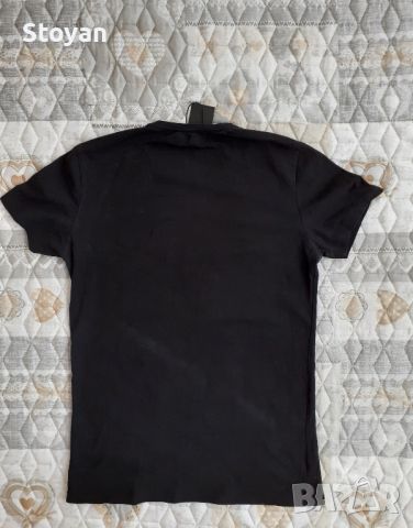 Мъжка черна тениска , снимка 2 - Тениски - 45204697