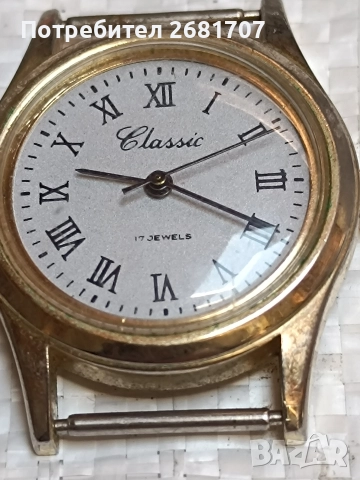 позлатен мъжки часовник Classic , снимка 2 - Мъжки - 52967411