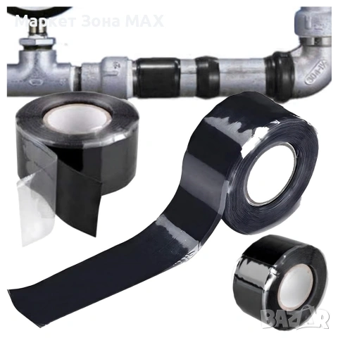 Самозалепваща се силиконова уплътнителна лента черна 25 мм x 3 м, снимка 9 - Други стоки за дома - 53459343