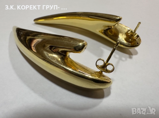 Златни обеци 14к, 5,15гр, снимка 3 - Обеци - 52876267